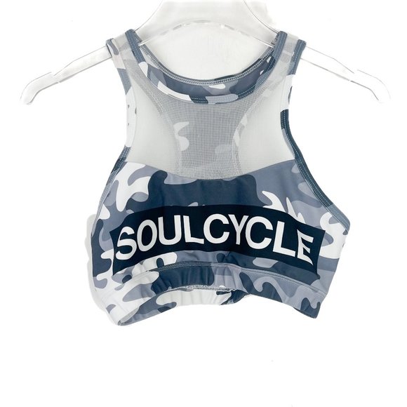 soulcycle Other - SoulCycle Camo Sports Bra Gray Size Small S EUC L2764